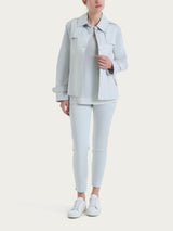 Trench corto in Satin Power WR Grigi Donna - Ragno