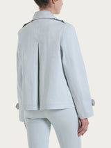 Trench corto in Satin Power WR Grigi Donna - Ragno