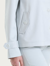 Trench corto in Satin Power WR Grigi Donna - Ragno