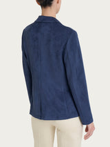 Blazer con due bottoni in Suede Blu Donna - Ragno