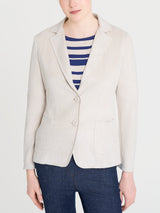 Blazer con due bottoni in Suede Bianchi Donna - Ragno