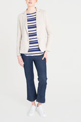 Blazer con due bottoni in Suede Bianchi Donna - Ragno