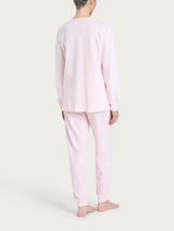 Pigiama con scollo a goccia in Jersey di cotone Rosa Donna - Ragno
