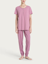 Pigiama trittico in Jersey di cotone Rosa Donna - Ragno