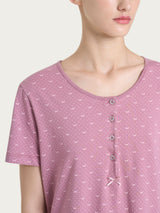 Pigiama trittico in Jersey di cotone Rosa Donna - Ragno