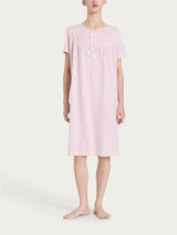 Camicia da donne con rouche in Jersey di cotone Bianchi Donna - Ragno