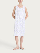 Camicia da donne smanicata con rouche in Jersey di cotone Rosa Donna - Ragno