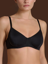 beYOUtiful - Reggiseno con ferretto in Microfibra Compact Neri Donna - Ragno