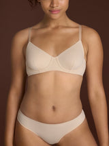 beYOUtiful - Reggiseno con ferretto in Microfibra Compact Marroni Donna - Ragno