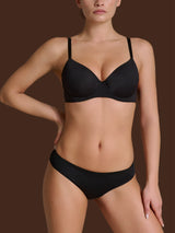 beYOUtiful - Reggiseno balconette imbottito in Microfibra Compact Neri Donna - Ragno