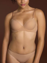 beYOUtiful - Reggiseno balconette imbottito in Microfibra Compact Marroni Donna - Ragno