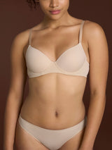 beYOUtiful - Reggiseno balconette imbottito in Microfibra Compact Marroni Donna - Ragno