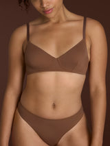 beYOUtiful - Reggiseno senza ferretto in Microfibra Compact Marroni Donna - Ragno