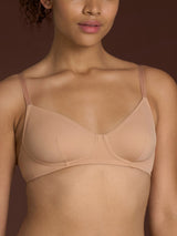 beYOUtiful - Reggiseno senza ferretto in Microfibra Compact Marroni Donna - Ragno