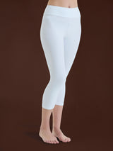 beYOUtiful Homewear – Leggings a pinocchietto in cotone elasticizzato  Bianchi Donna - Ragno