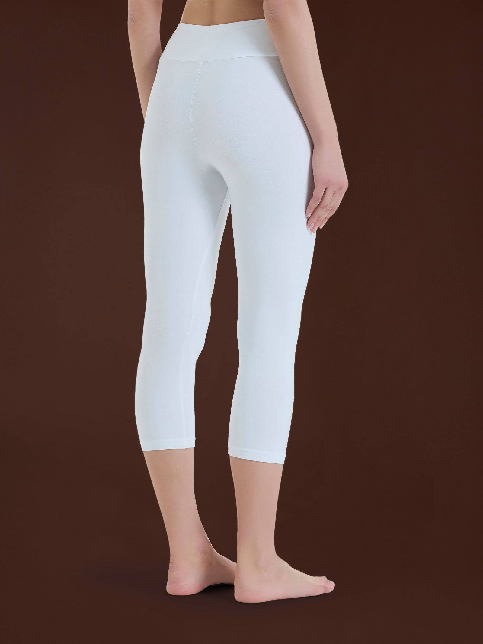 beYOUtiful Homewear – Leggings a pinocchietto in cotone elasticizzato  Bianchi Donna - Ragno
