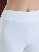 beYOUtiful Homewear – Leggings a pinocchietto in cotone elasticizzato  Bianchi Donna - Ragno
