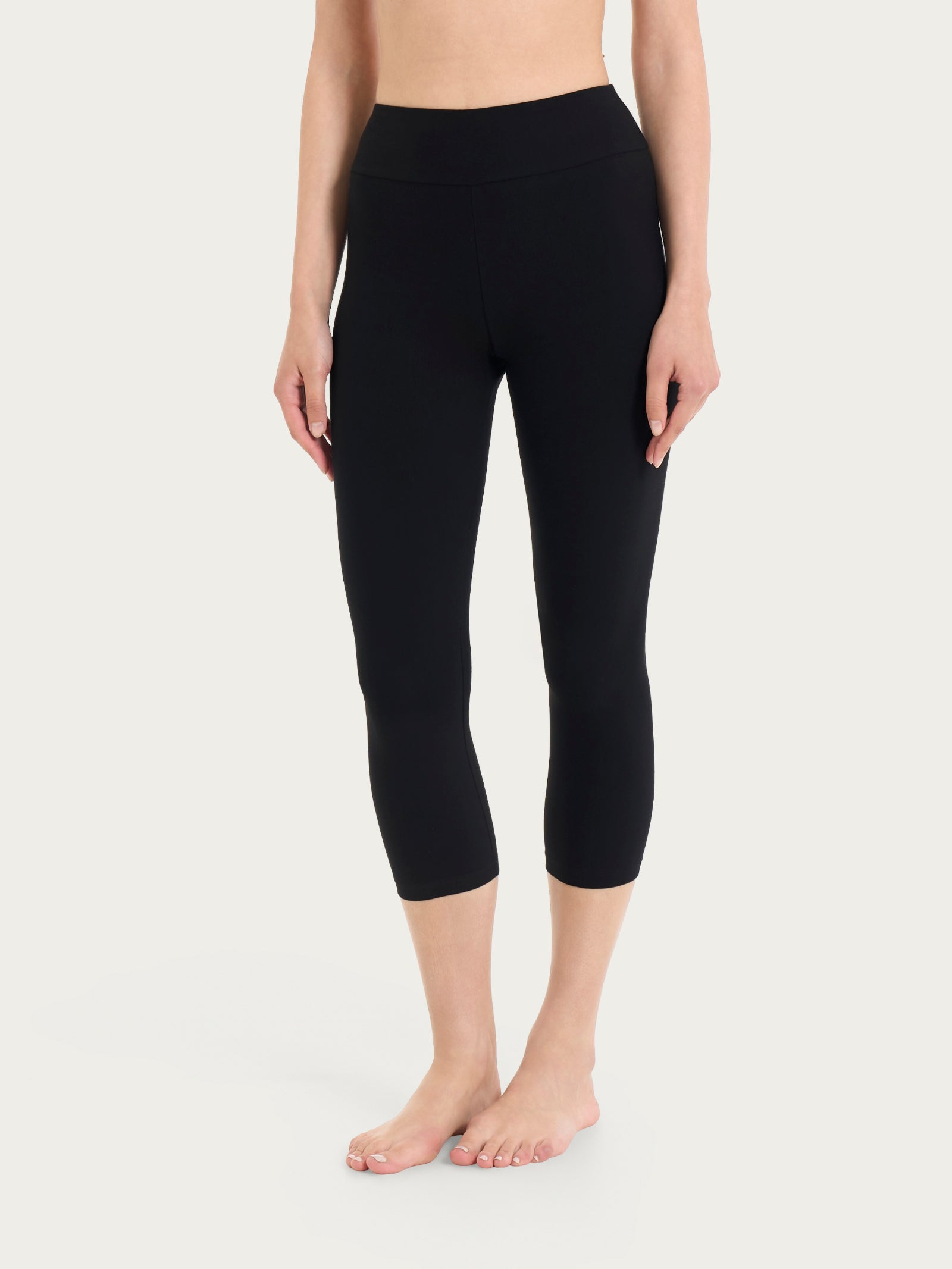 beYOUtiful Homewear – Leggings a pinocchietto in cotone elasticizzato  Neri Donna - Ragno