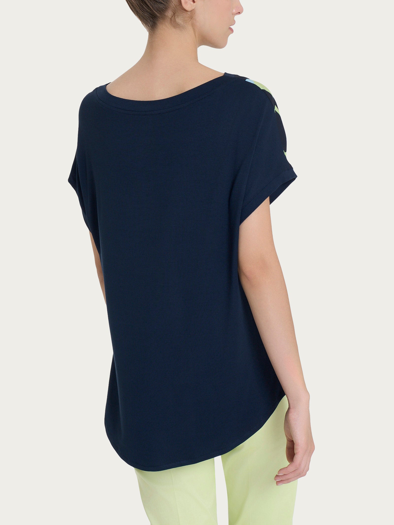 Maglietta con macro tulips pattern in Misto Viscosa  Donna - Ragno