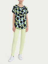 Maglietta con macro tulips pattern in Misto Viscosa Donna - Ragno