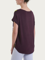 Maglietta con macro tulips pattern in Misto Viscosa Verdi Donna - Ragno