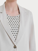 Blazer destrutturato in Super Natural Bianchi Donna - Ragno