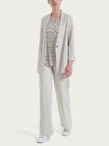 Blazer destrutturato in Super Natural Bianchi Donna - Ragno