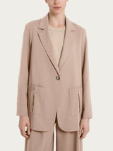 Blazer destrutturato in Super Natural Marroni Donna - Ragno