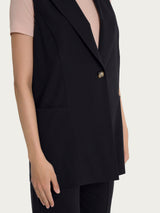 Gilet lungo in Super Natural Neri Donna - Ragno