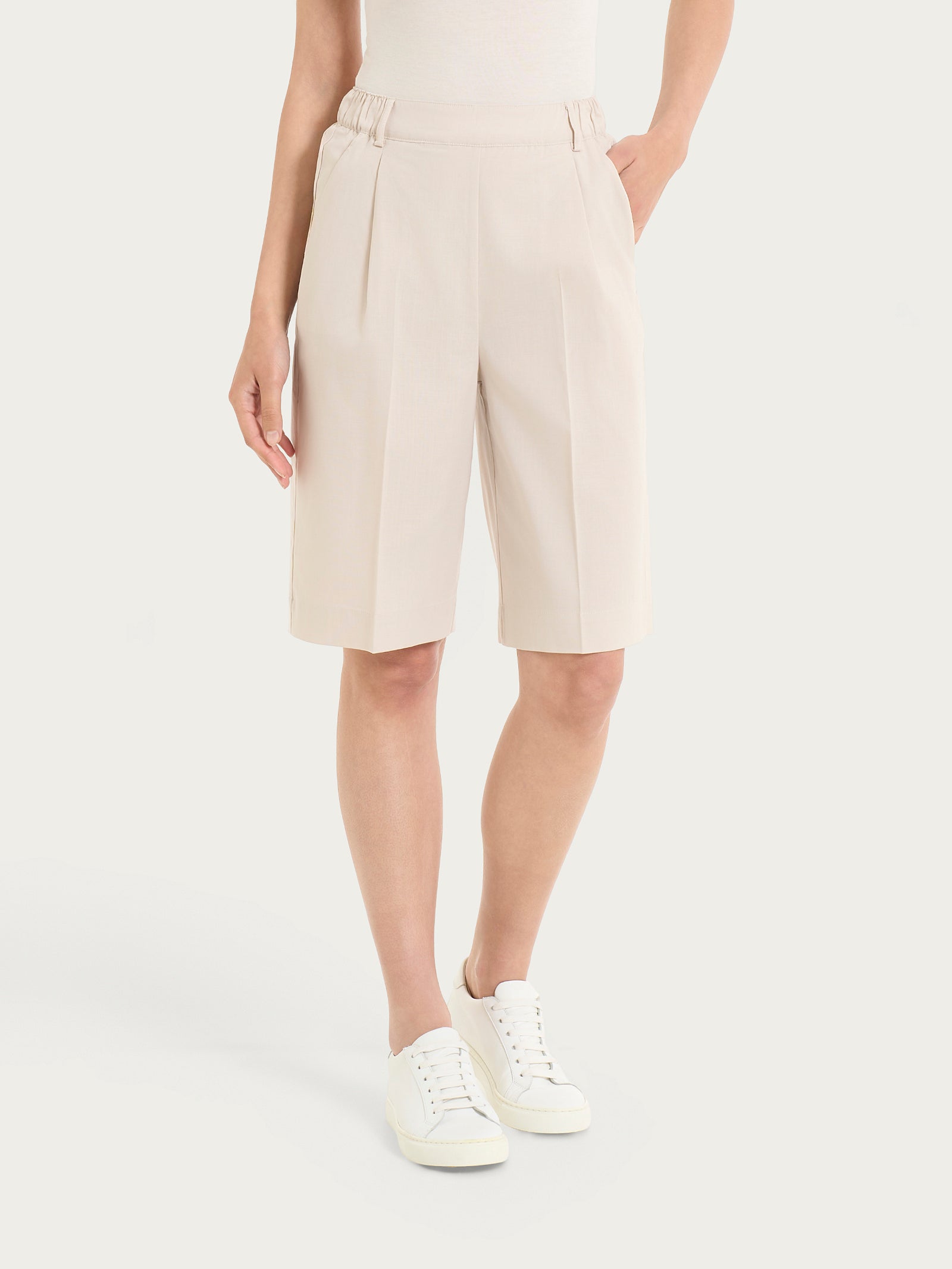 Bermuda Pantaloncini Corti Donna Eleganti Shorts Donna Vita Alta