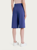 Bermuda con tasche in Super Natural Blu Donna - Ragno