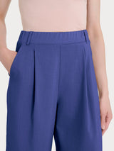 Bermuda con tasche in Super Natural Blu Donna - Ragno