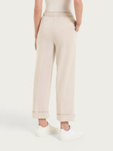 Pantalone ampio con tasche in Super Natural Bianchi Donna - Ragno