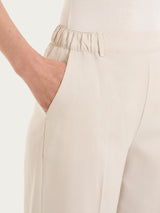 Pantalone ampio con tasche in Super Natural Bianchi Donna - Ragno