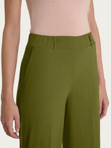 Pantalone ampio con tasche in Super Natural Verdi Donna - Ragno