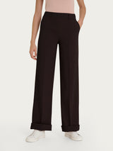 Pantalone ampio con tasche in Super Natural Marroni Donna - Ragno