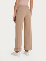 Pantalone ampio con tasche in Super Natural Marroni Donna - Ragno