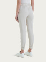 Pantalone chino slim con tasche in Super Natural Bianchi Donna - Ragno
