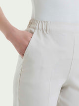 Pantalone chino slim con tasche in Super Natural Bianchi Donna - Ragno
