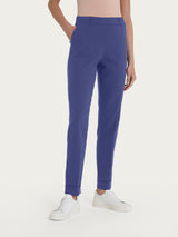 Pantalone chino slim con tasche in Super Natural Blu Donna - Ragno