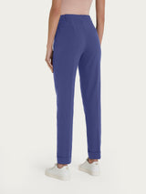Pantalone chino slim con tasche in Super Natural Blu Donna - Ragno