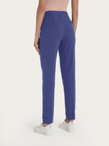 Pantalone chino slim con tasche in Super Natural Blu Donna - Ragno