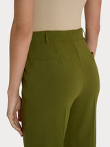 Pantalone chino slim con tasche in Super Natural Verdi Donna - Ragno