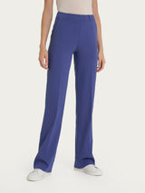Pantalone dritto con tasche in Tencel Stretch Blu Donna - Ragno