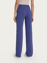 Pantalone dritto con tasche in Tencel Stretch Blu Donna - Ragno