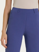 Pantalone dritto con tasche in Tencel Stretch Blu Donna - Ragno
