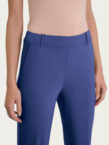 Pantalone dritto con tasche in Tencel Stretch Blu Donna - Ragno