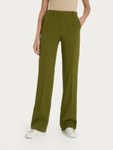 Pantalone dritto con tasche in Tencel Stretch Verdi Donna - Ragno