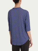 Maglietta hexagon con manica 3/4 in jersey di viscosa Crêpe Grigi Donna - Ragno