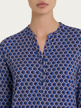 Maglietta hexagon con manica 3/4 in jersey di viscosa Crêpe Grigi Donna - Ragno